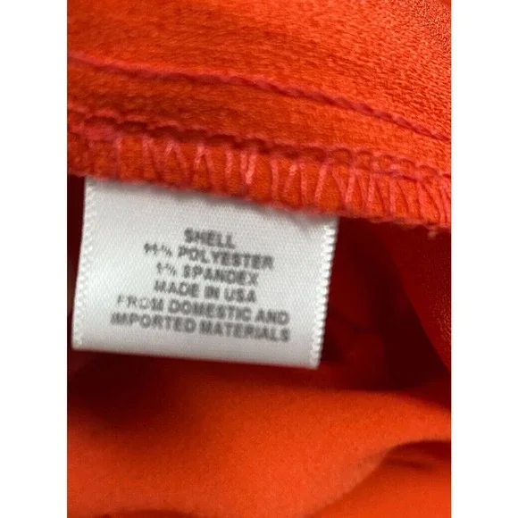 Charles Henry Orange Tiered Hem Shift Mini Dress Ladies Size Large Polyester - Picture 3 of 6